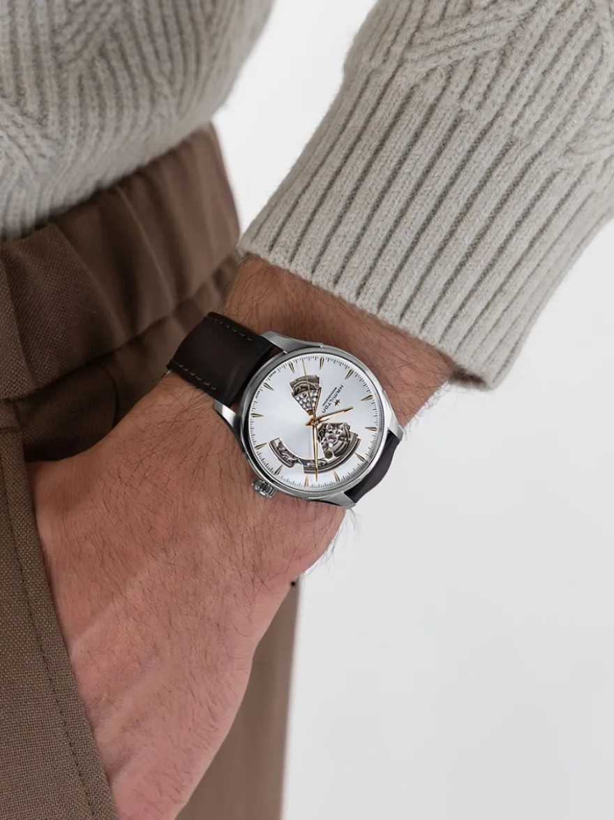 Hamiton Jazzmaster Open Heart 36mm H32215642 + Luxe Cadeau