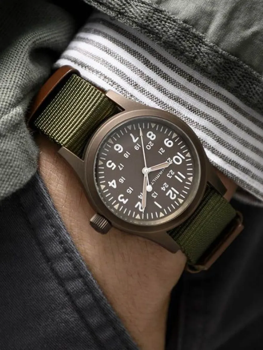 H69449961 Hamilton Khaki Field Mechanical + Luxe Cadeau