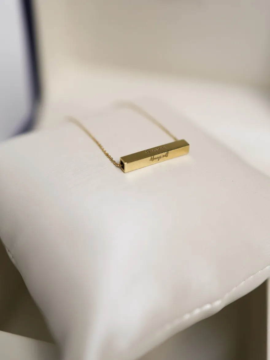 Just Franky Cube Bar Collier | SALE