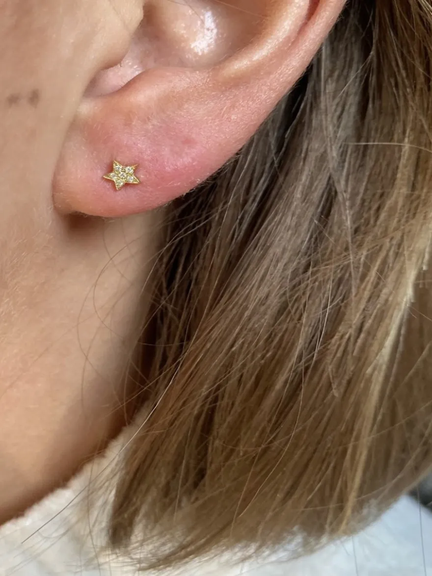 Just Franky Treasure Star Diamond Earring | SALE