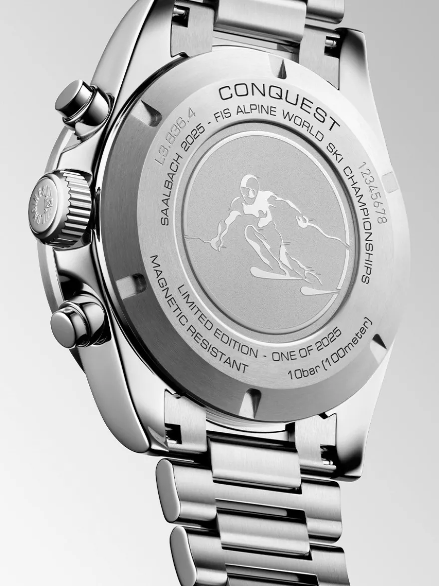 Longines Conquest Chronograph Ski Edition L3.836.4.52.9 + Luxe Cadeau
