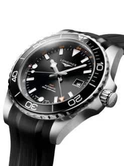 Longines HydroConquest Auto GMT L3.890.4.56.9 + Luxe Cadeau
