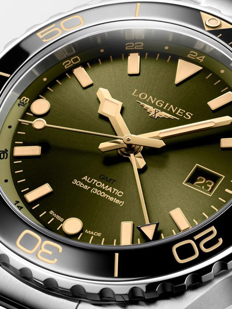 Longines HydroConquest Auto GMT L3.890.4.06.6 + Luxe Cadeau