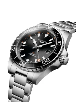 Longines HydroConquest Auto GMT L3.890.4.56.6 + Luxe Cadeau