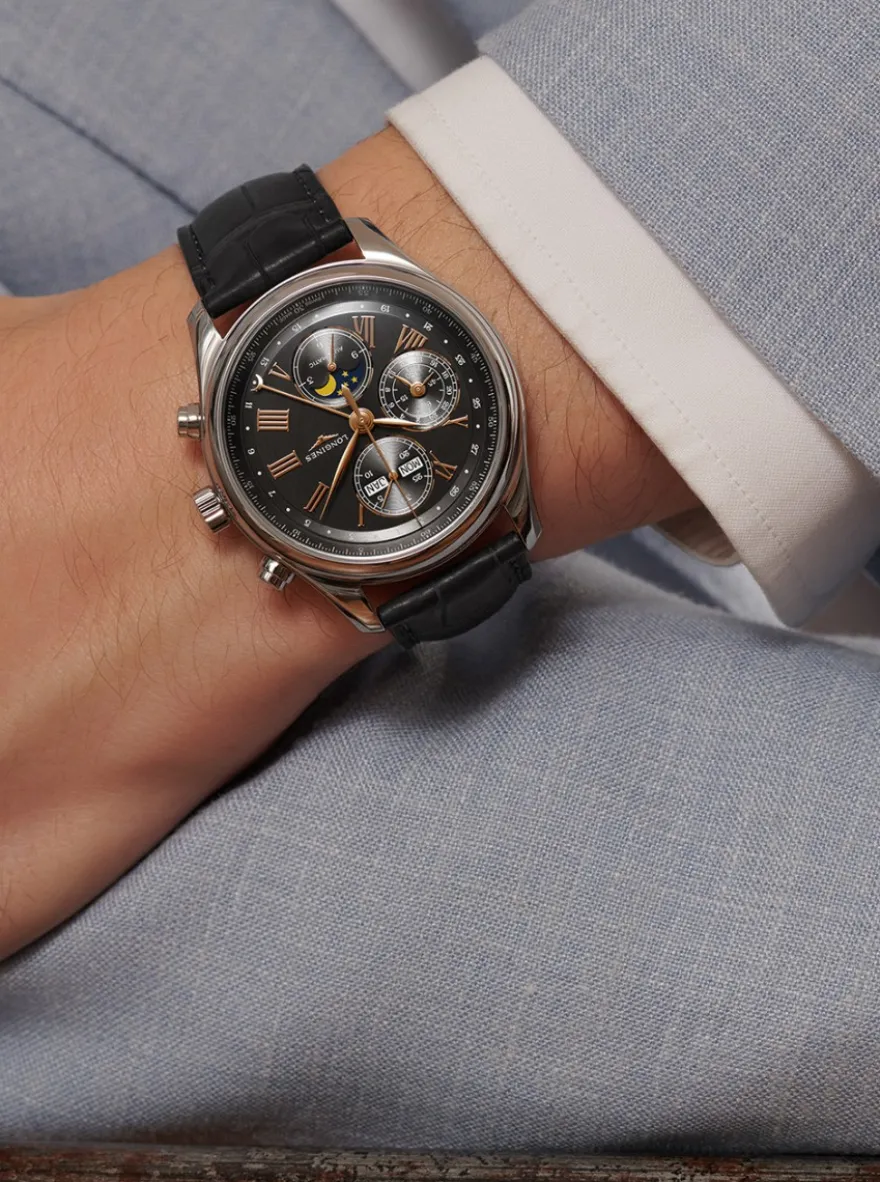 Longines Master Collection Chronograph Moonphase L2.773.4.61.2 + Luxe Cadeau