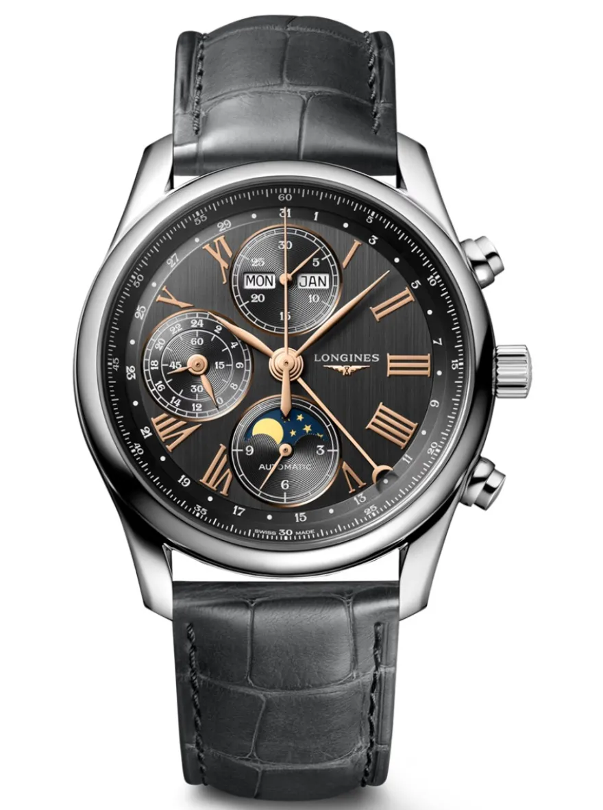 Longines Master Collection Chronograph Moonphase L2.673.4.61.2 + Luxe Cadeau