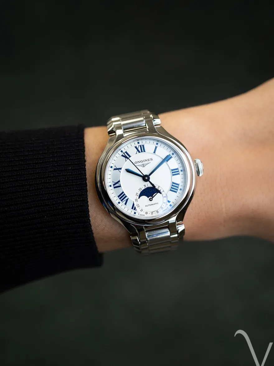 Longines PrimaLuna Moonphase 34mm L8.126.4.71.6 + Luxe Cadeau
