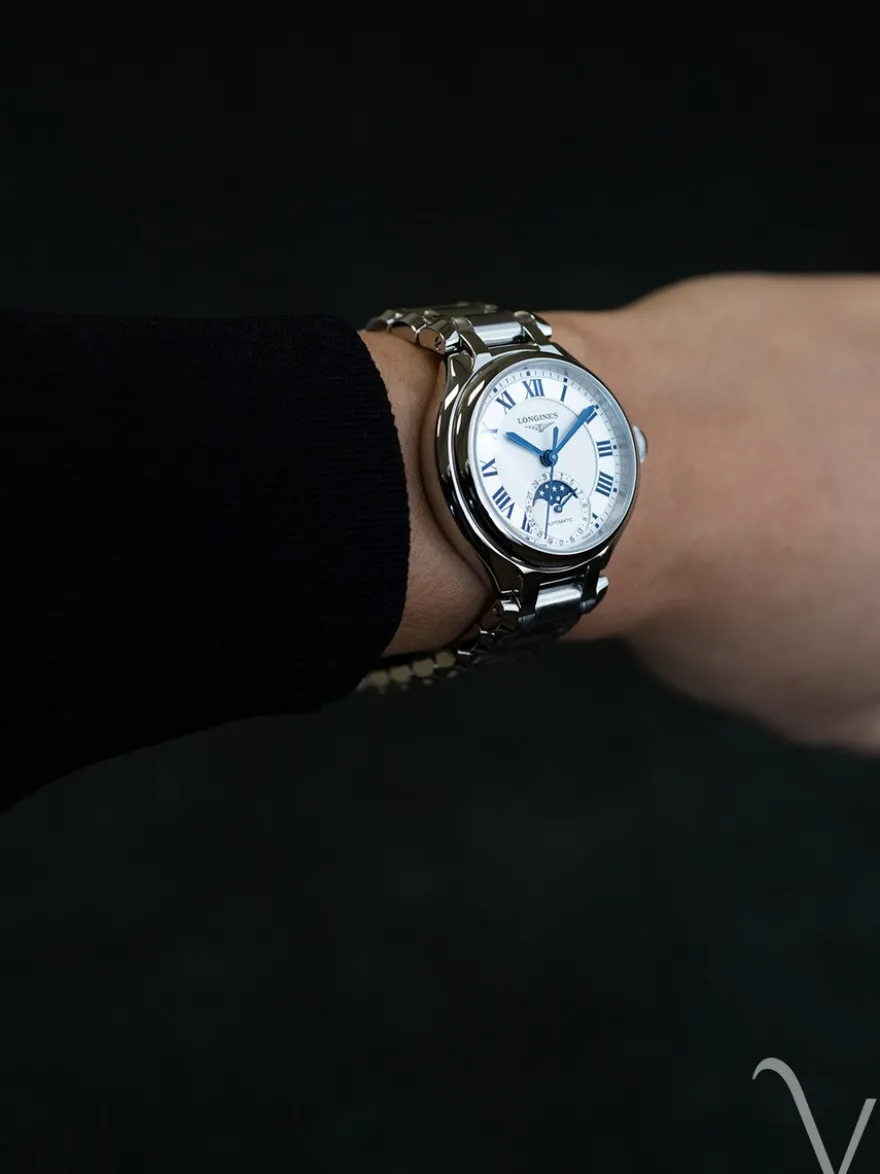 Longines PrimaLuna Moonphase 34mm L8.126.4.71.6 + Luxe Cadeau