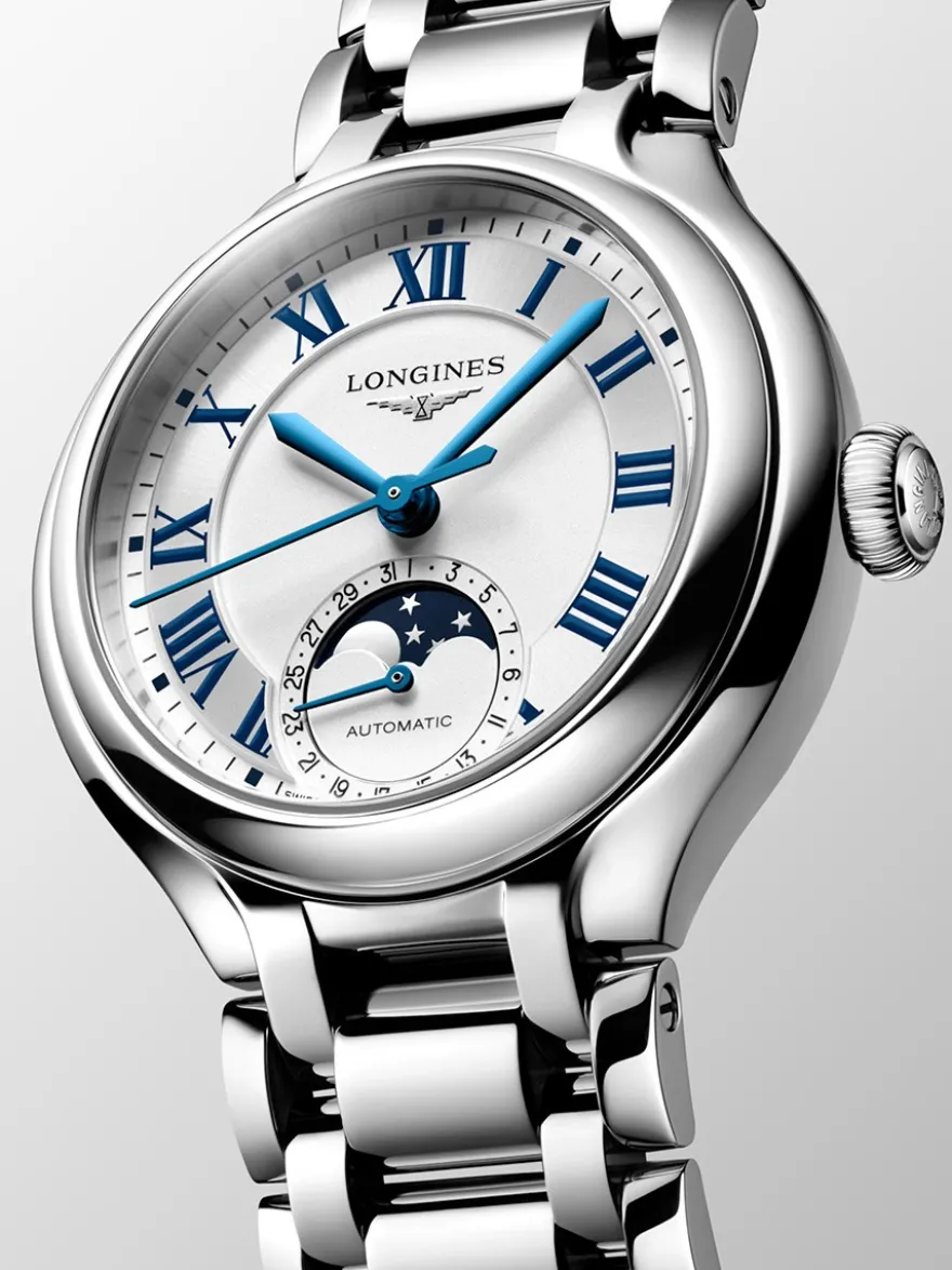 Longines PrimaLuna Moonphase 34mm L8.126.4.71.6 + Luxe Cadeau