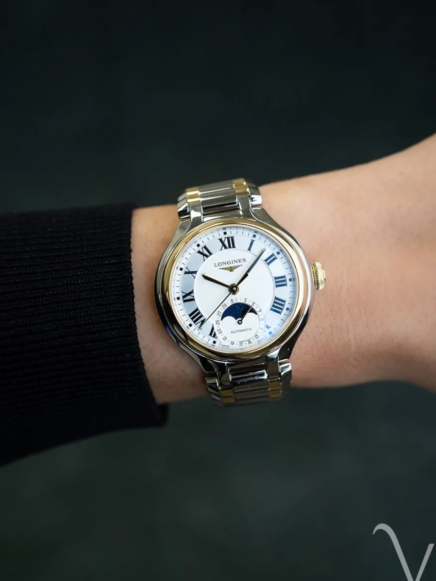 Longines PrimaLuna Moonphase 34mm L8.126.5.79.7 + Luxe Cadeau