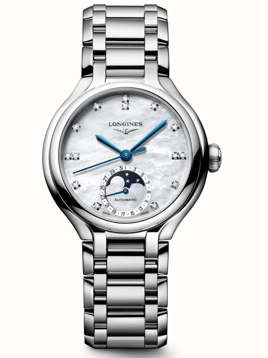 Longines PrimaLuna Moonphase 34mm L8.126.4.87.6 + Luxe Cadeau