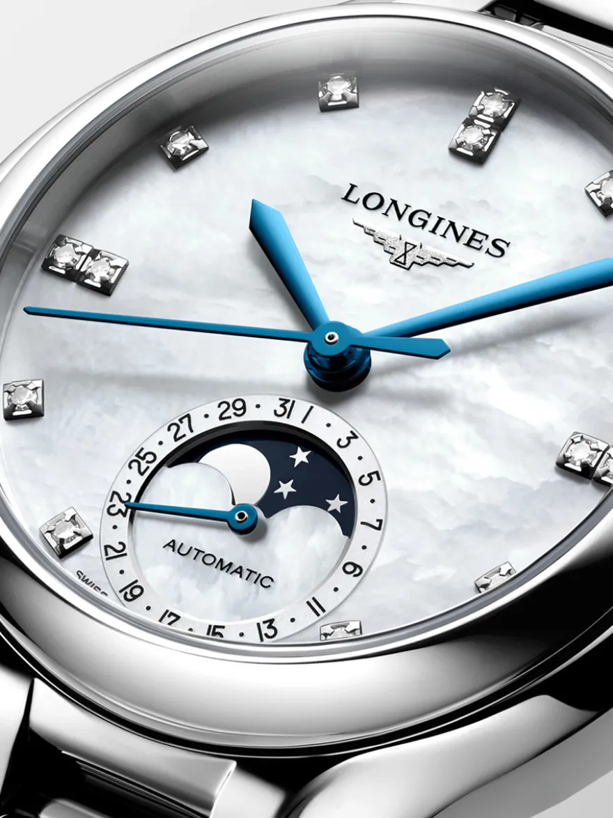 Longines PrimaLuna Moonphase 34mm L8.126.4.87.6 + Luxe Cadeau