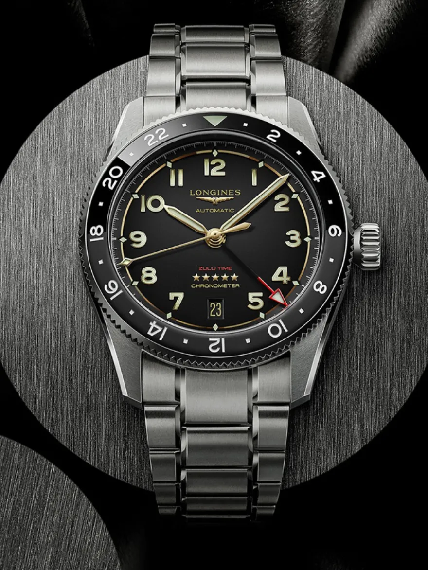 Longines Spirit Flyback Titanium L3.821.1.53.2 + Luxe Cadeau