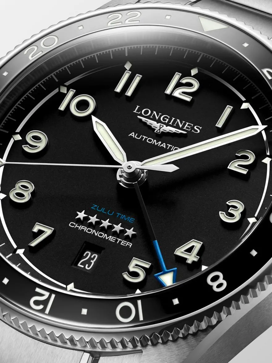 Longines Spirit Zulu Time 42mm L3.812.4.53.6 + Luxe Cadeau
