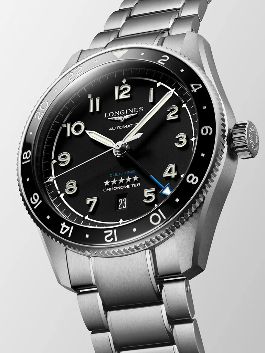 Longines Spirit Zulu Time 42mm L3.812.4.53.6 + Luxe Cadeau