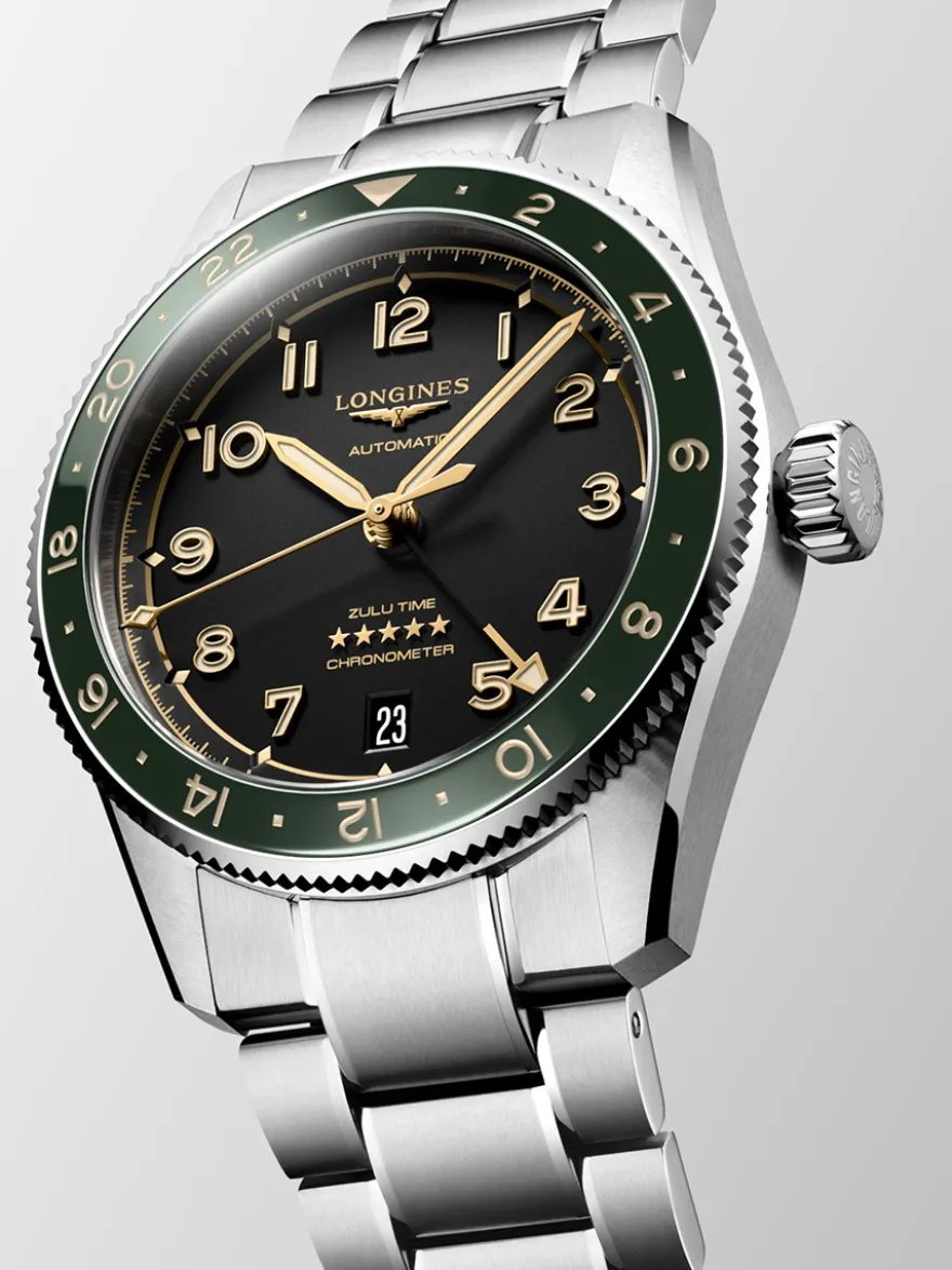 Longines Spirit Zulu Time 39mm L3.802.4.63.6 + Luxe Cadeau