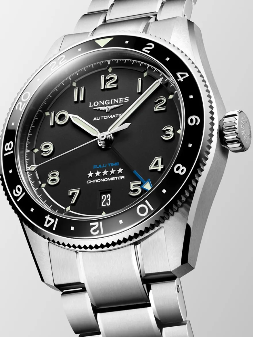 Longines Spirit Zulu Time 39mm L3.802.4.53.6 + Luxe Cadeau