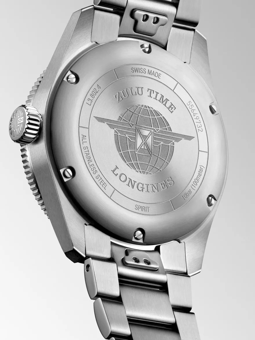 Longines Spirit Zulu Time 39mm L3.802.4.50.6 + Luxe Cadeau
