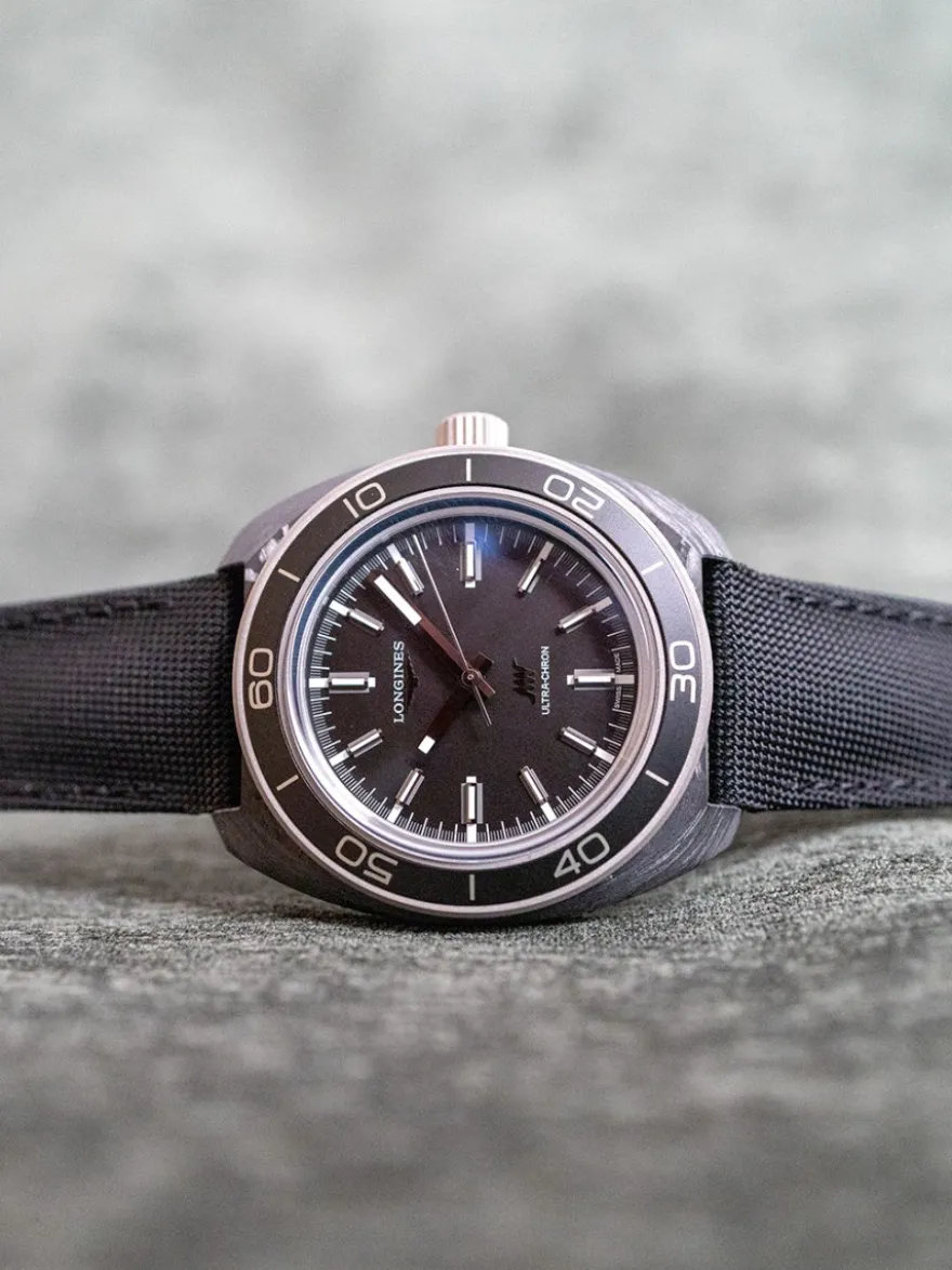 Longines Ultra-Chron Carbon L2.839.4.52.2 + Luxe Cadeau