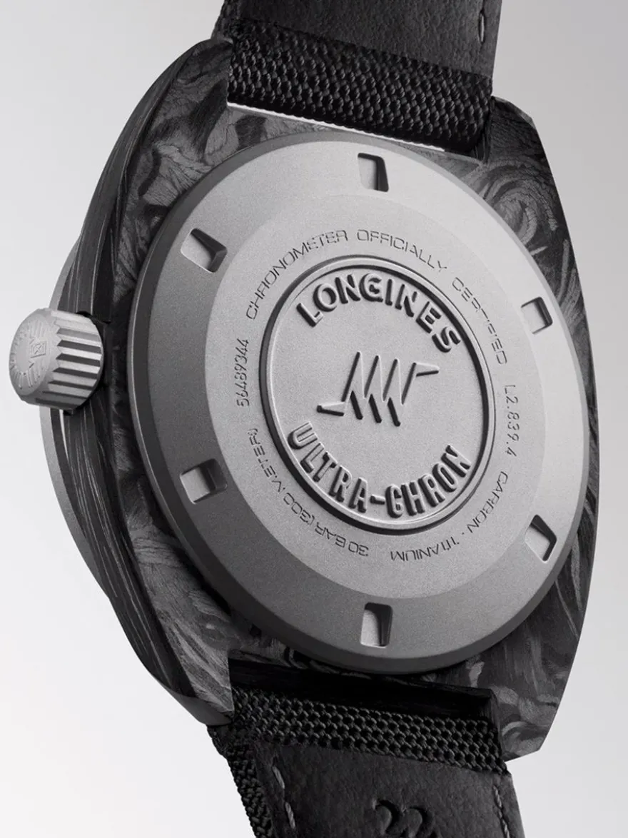 Longines Ultra-Chron Carbon L2.839.4.52.2 + Luxe Cadeau