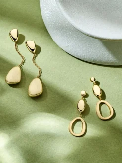 Luxe oorstekers geelgoud + Cadeau