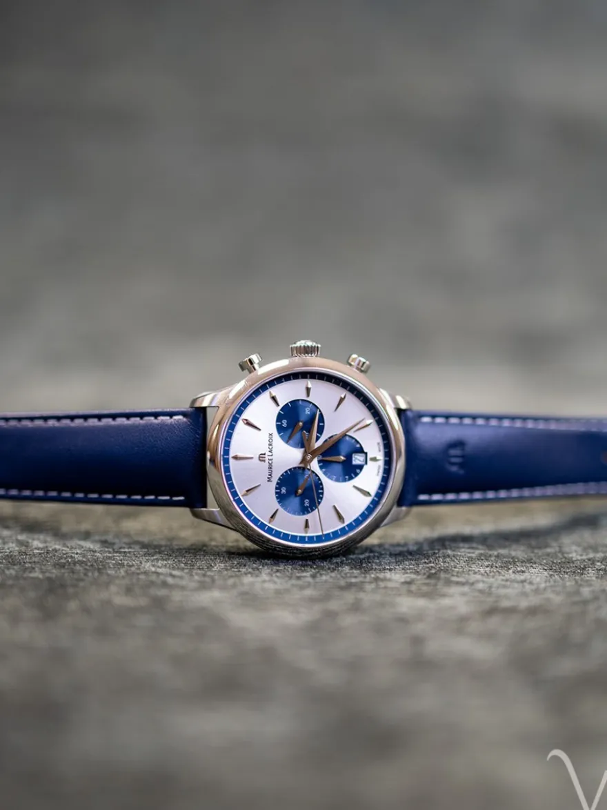 Maurice Lacroix 1975 Quartz Chronograph 751038-SS001-131-4 + Luxe Cadeau