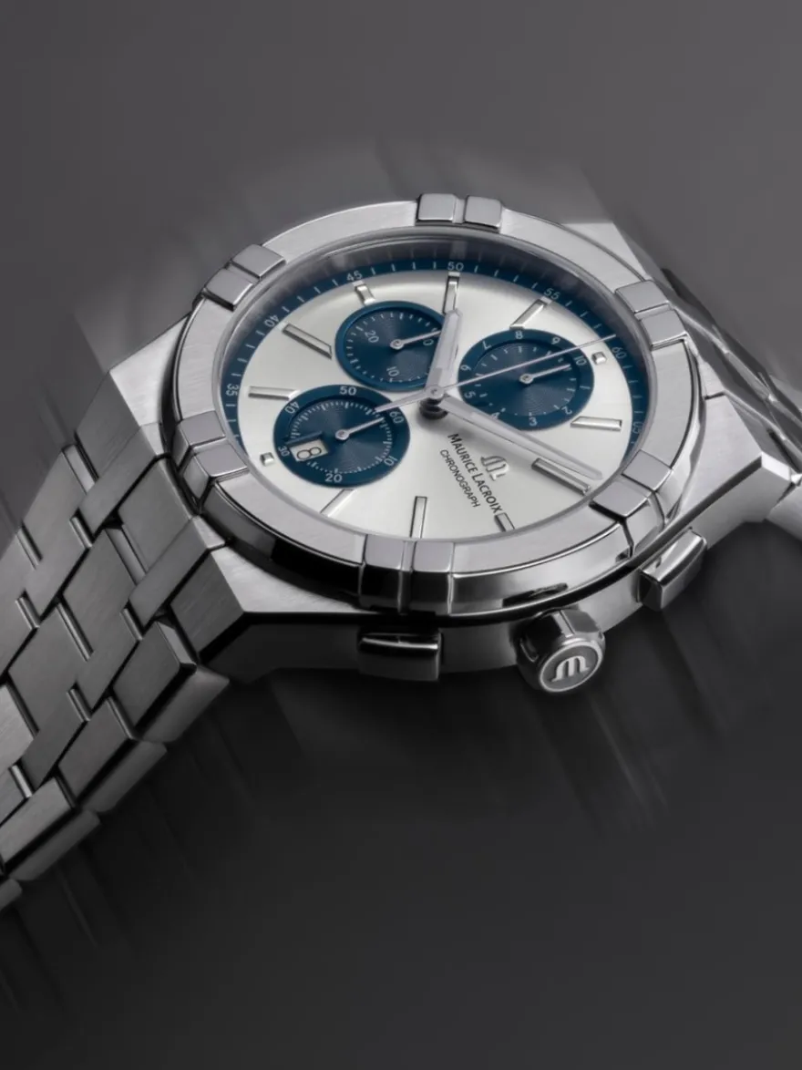 Maurice Lacroix Aikon Chronograph Quartz AI1118-SS002-230-1 + Luxe Cadeau