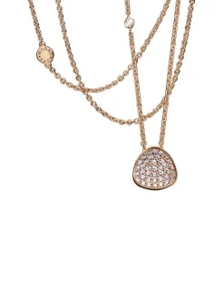 Moondrops collier & hanger met briljant + Luxe collier