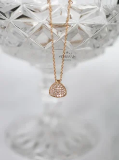 Moondrops collier & hanger met briljant + Luxe collier