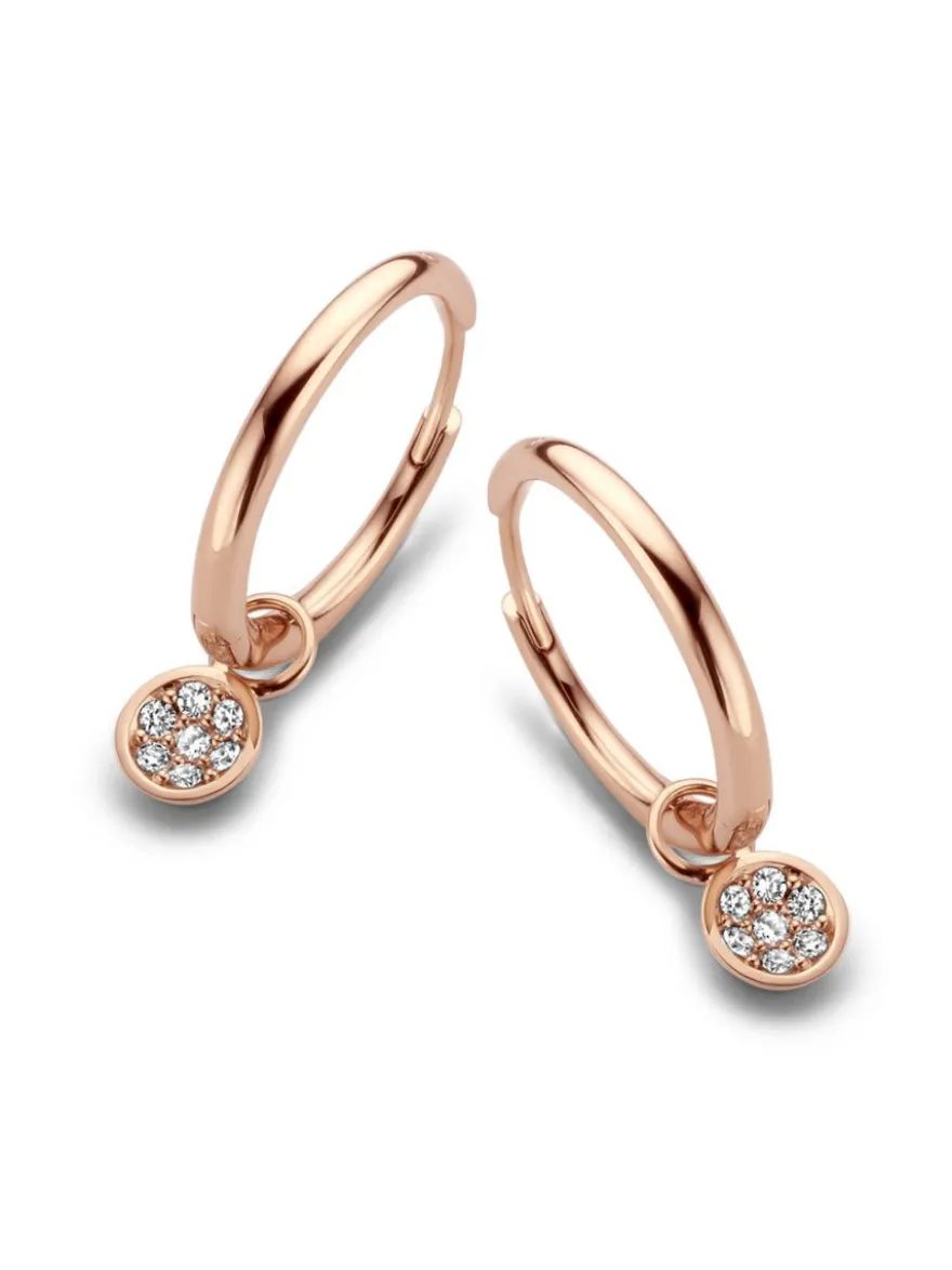 Moondrops creolen met diamant M083PE20R14 + Luxe Cadeau