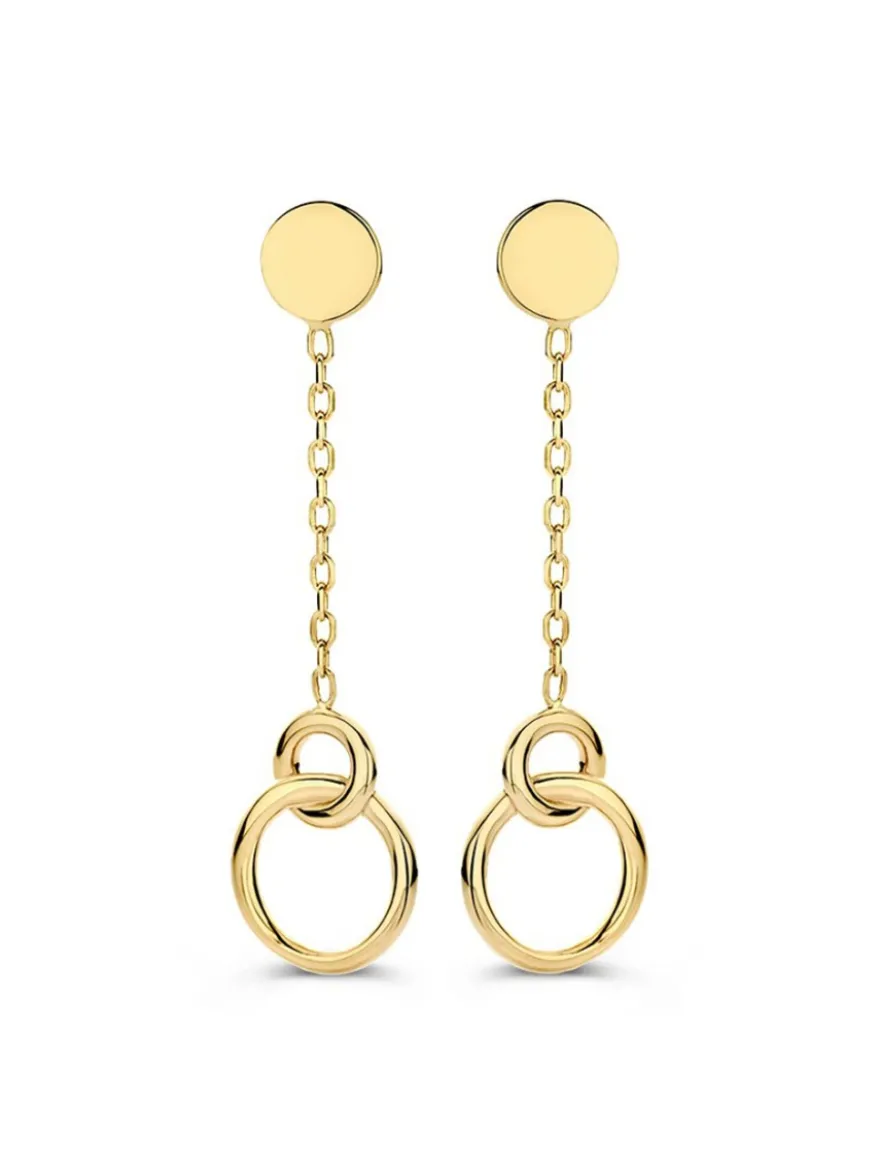 Oorstekers met gouden elementen + luxe cadeau
