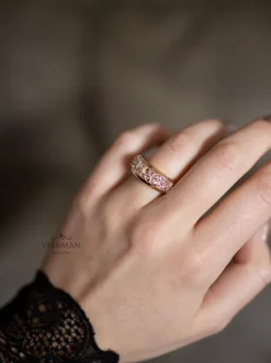 Roos 1835 Eve Collection roségouden ring diamant 1,50crt.