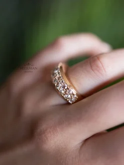 Roos 1835 Eve Collection roségouden ring diamant 1,50crt.