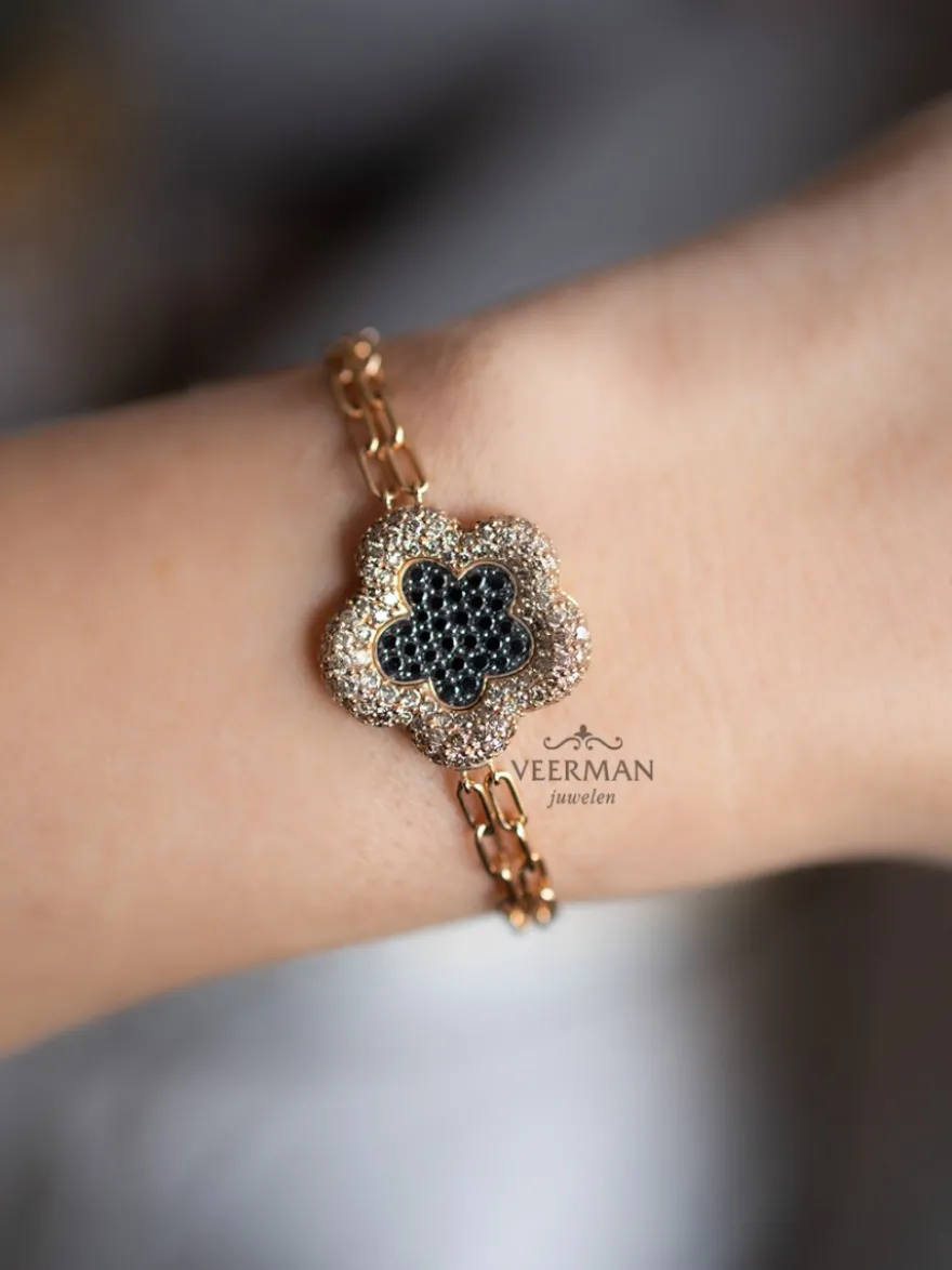 ROOS1835 armband bloem - 108B200BLDBRD