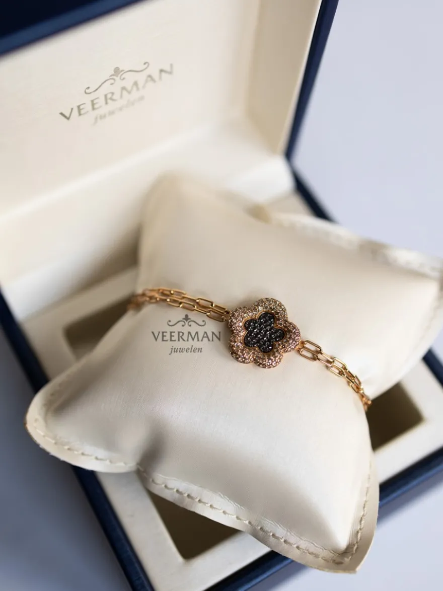 ROOS1835 armband bloem - 108B200BLDBRD