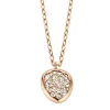 ROOS roségouden hanger met roos diamant + Luxe cadeau