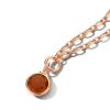 Roségouden hanger met carneool en diamant - Grote collectie