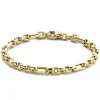 Schakelarmband anker geelgoud + Luxe cadeau