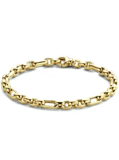 Schakelarmband anker geelgoud + Luxe cadeau