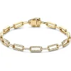 Schakelarmband met briljant 1,00 crt. + luxe cadeau