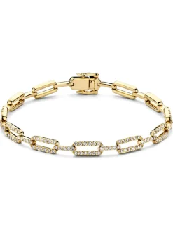 Schakelarmband met briljant 1,00 crt. + luxe cadeau