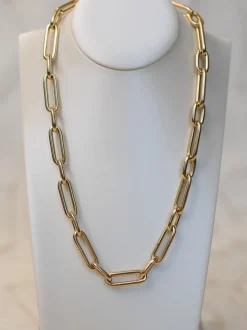 Schakelcollier 18krt geelgoud + Luxe Cadeau
