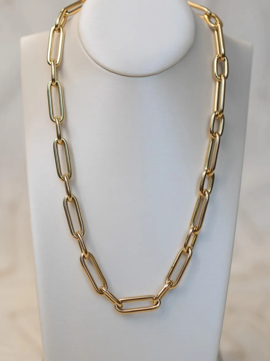 Schakelcollier 18krt geelgoud + Luxe Cadeau