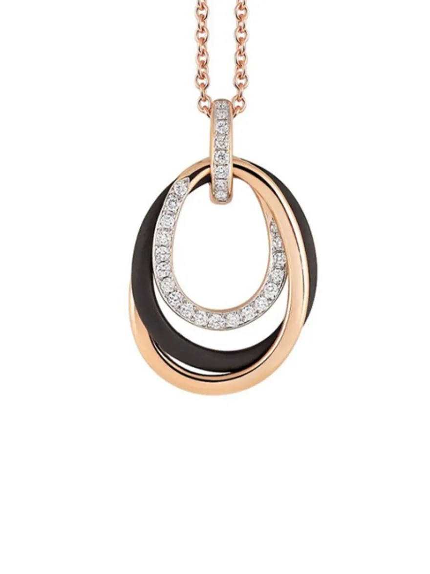 Serenata hanger roségoud met staal + luxe cadeau