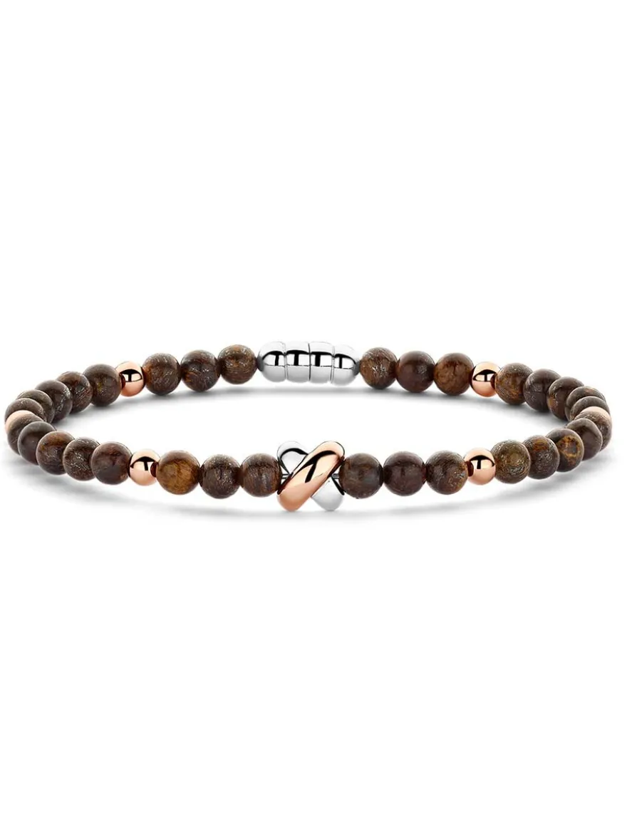 Tirisi Moda Armband Kisses met Brons TM2254BR(2P) + Luxe Cadeau
