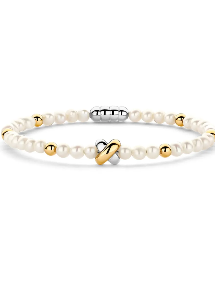 Tirisi Moda Armband Kisses met Parel TM2254PW(2T) + Luxe Cadeau