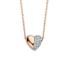 Tirisi Moda Collier hartje met diamant TM3049D(2P)
