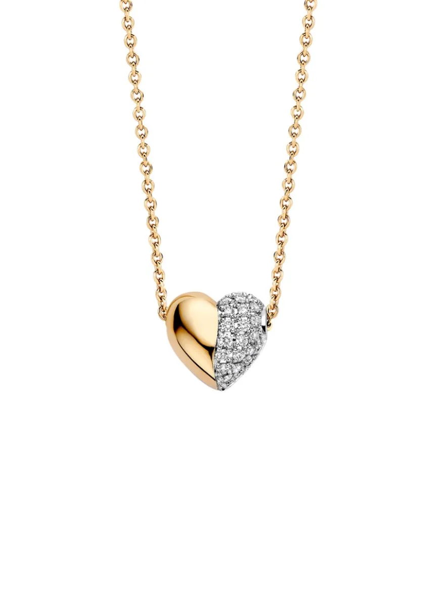Tirisi Moda Collier hartje met diamant TM3049D(2T)