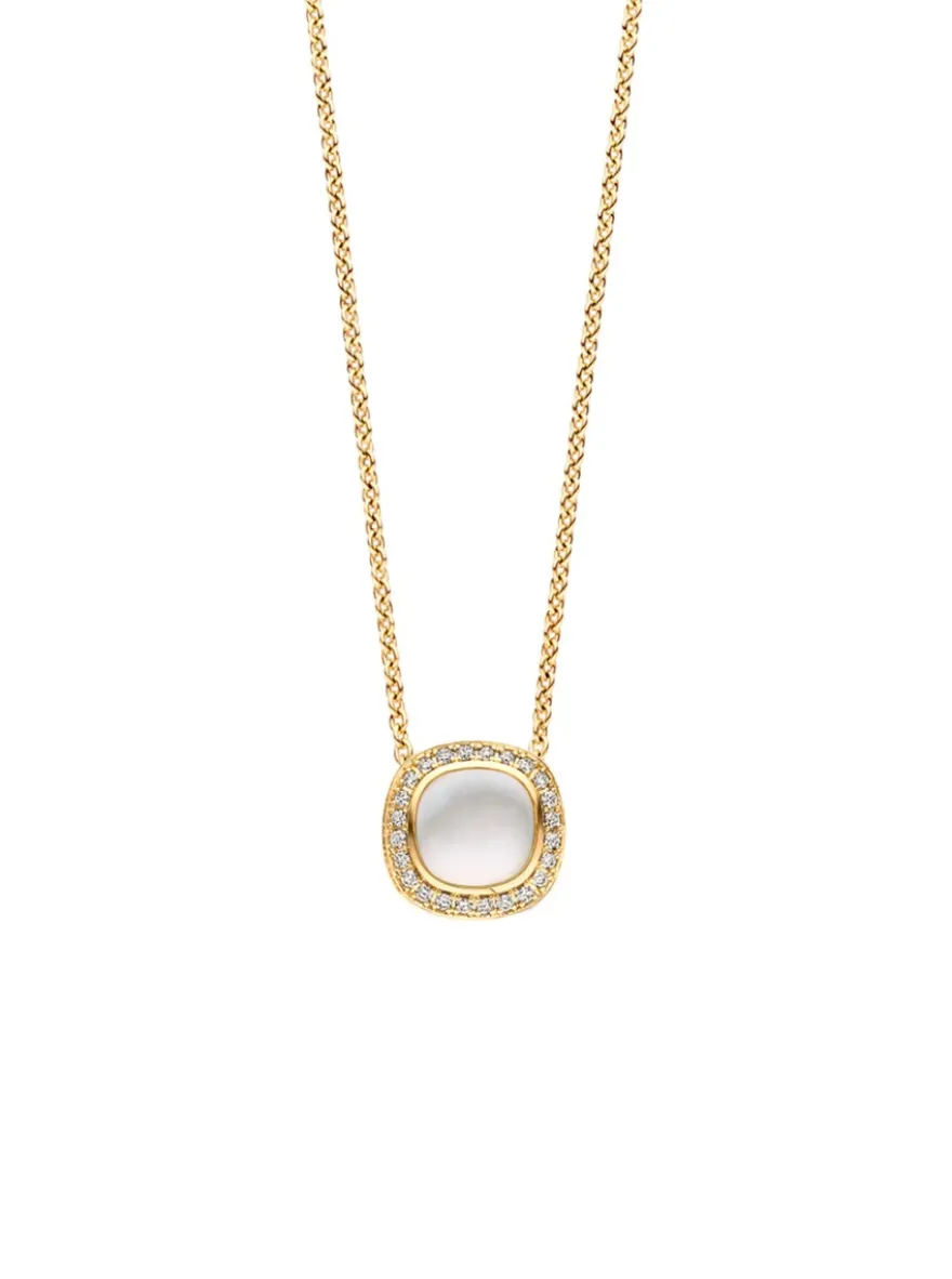 Tirisi Moda Dolce collier witte quartz TM3052WQ(2T) + Luxe Cadeau