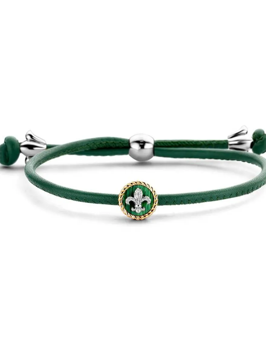 Tirisi Moda Fleur de lis armband TM2205GR(2T) + Luxe Cadeau